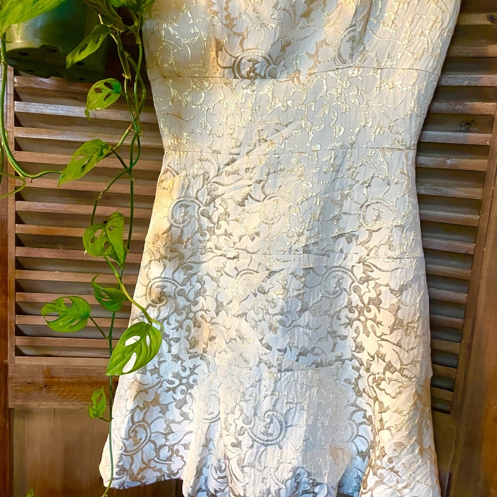 Elegant White Lace Dress